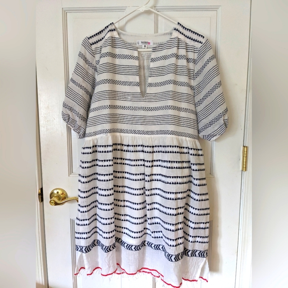 Lemlem oversized striped beach pool cover up